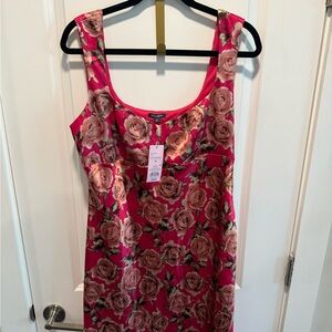 Wild Fable Pink and Red Sleeveless Sundress